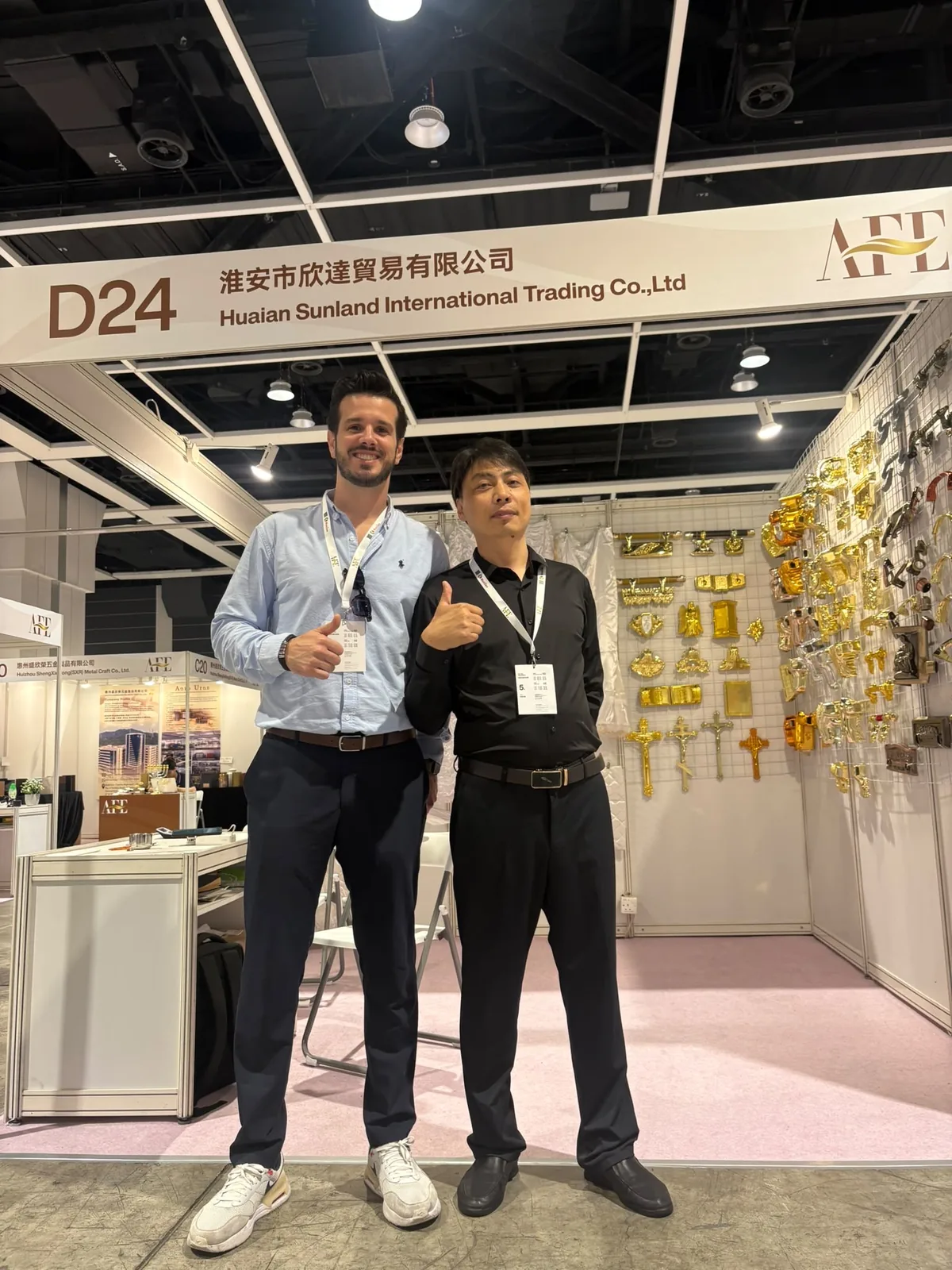 ONSIGHT GLOBAL supplier mapping at an international trade fair booth
